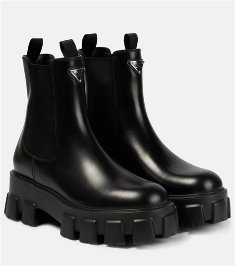 prada monolith chelsea boot|prada monolith 55 leather boots.